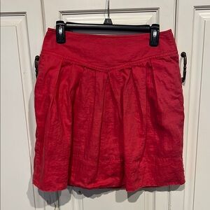 Banana Republic Red Mini Bubble Skirt